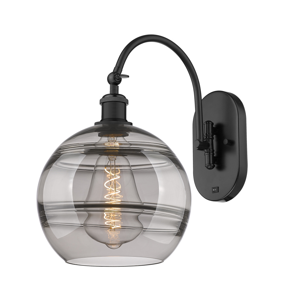 Rochester - 1 Light - 10 inch - Matte Black - Adjustable - Sconce