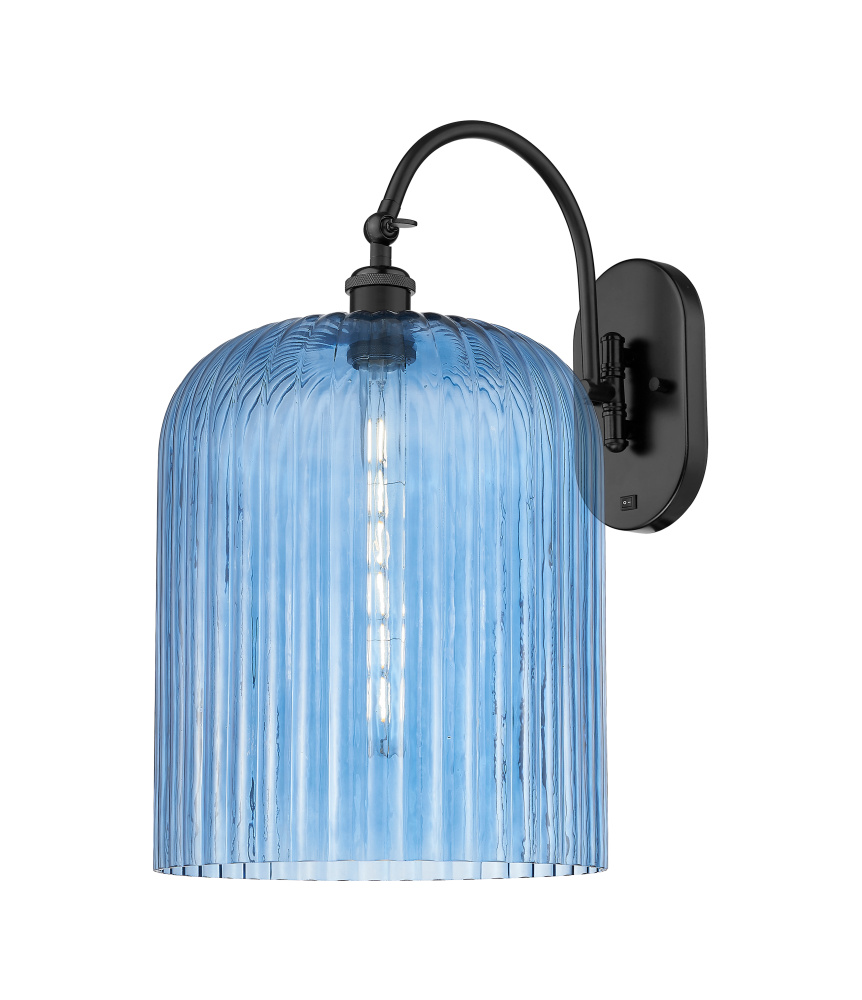 Bridal Veil - 1 Light - 12 inch - Matte Black - Sconce