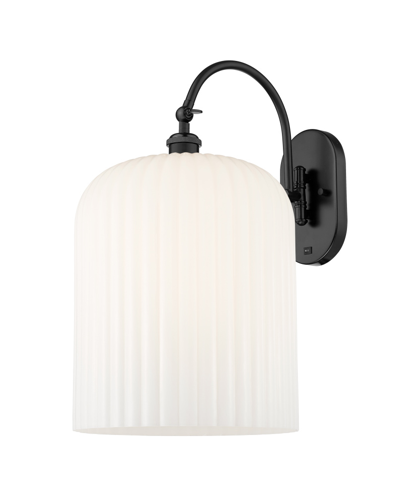 Bridal Veil - 1 Light - 12 inch - Matte Black - Sconce