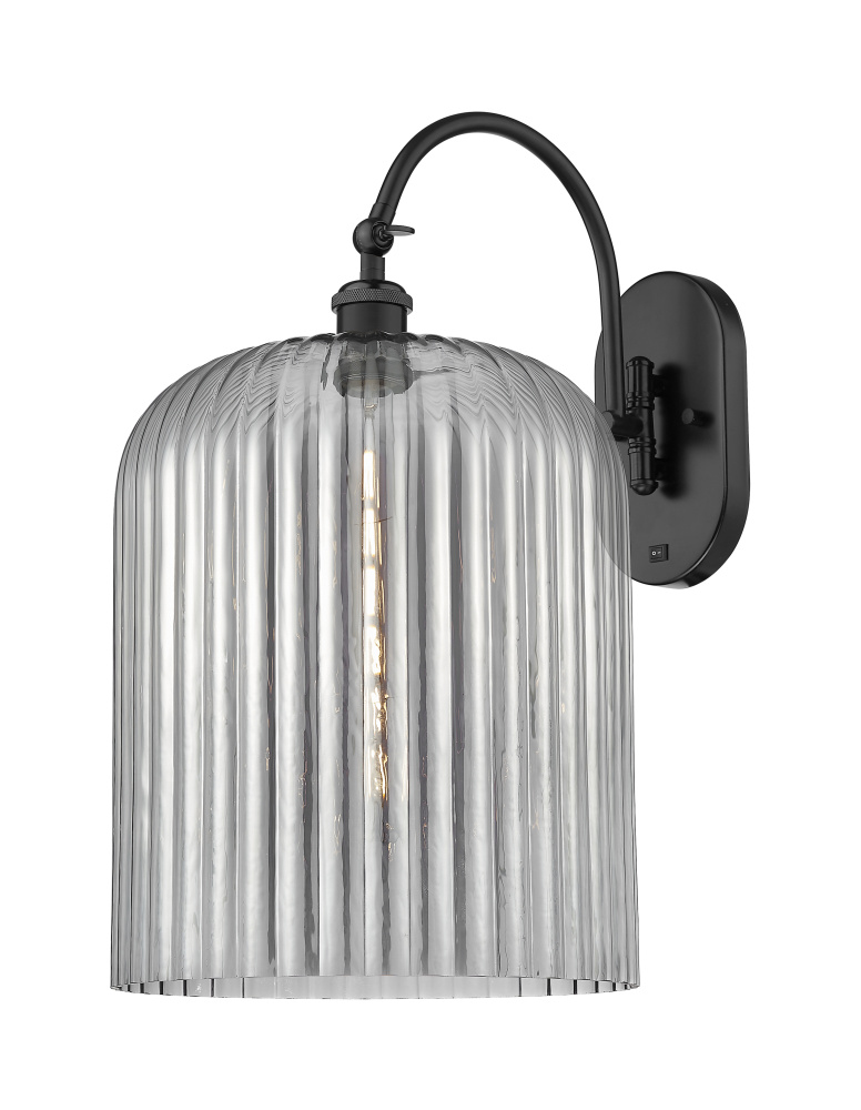 Bridal Veil - 1 Light - 12 inch - Matte Black - Sconce