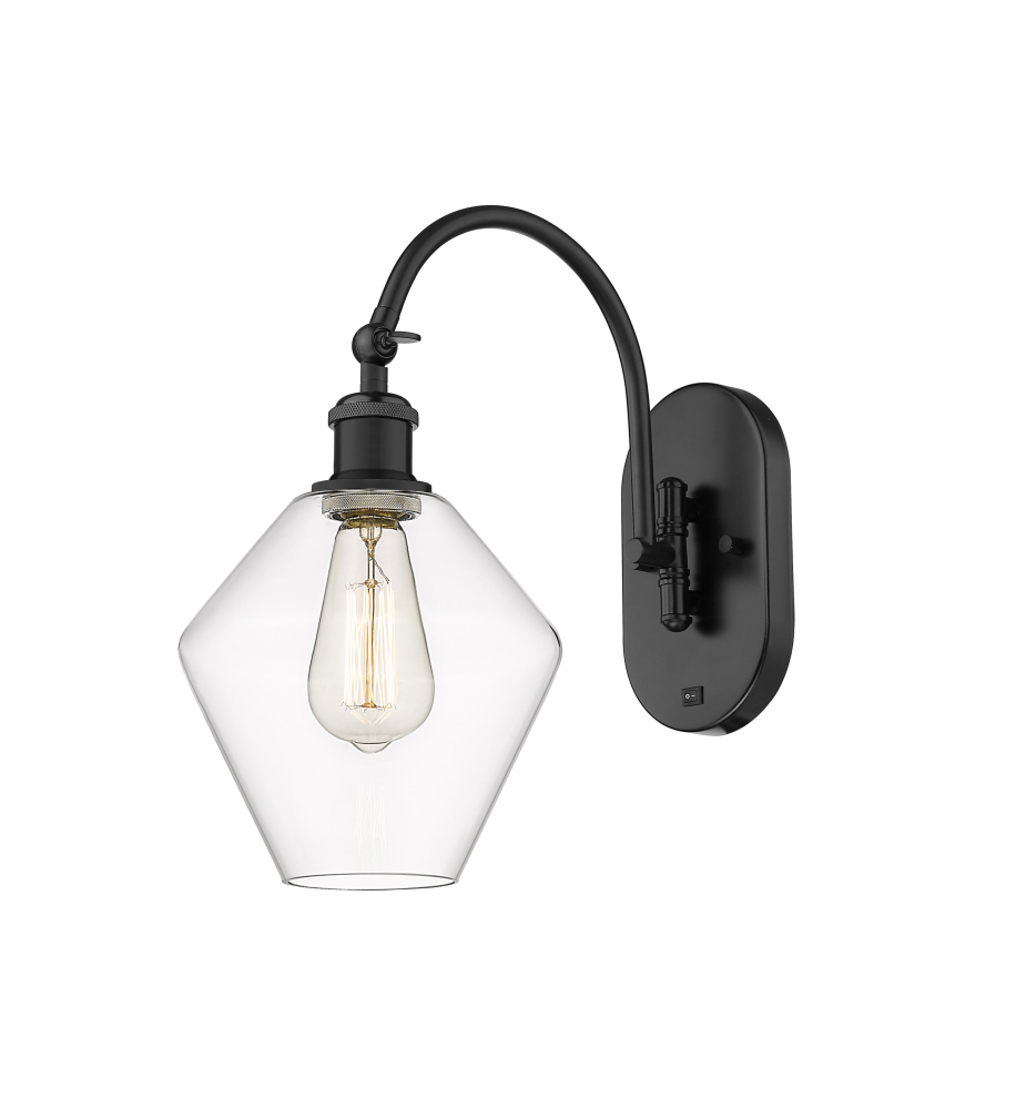 Cindyrella - 1 Light - 8 inch - Matte Black - Adjustable - Sconce