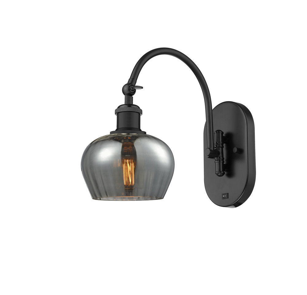 Fenton - 1 Light - 7 inch - Matte Black - Sconce