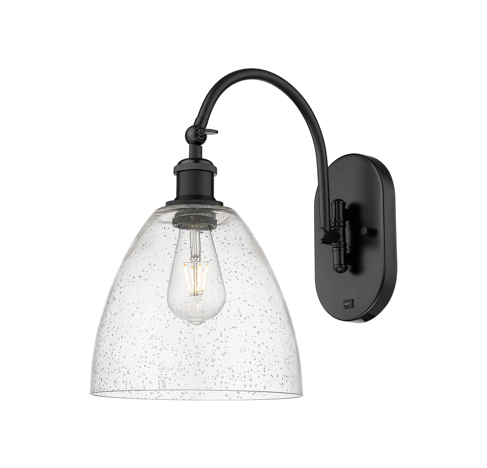 Bristol - 1 Light - 9 inch - Matte Black - Sconce