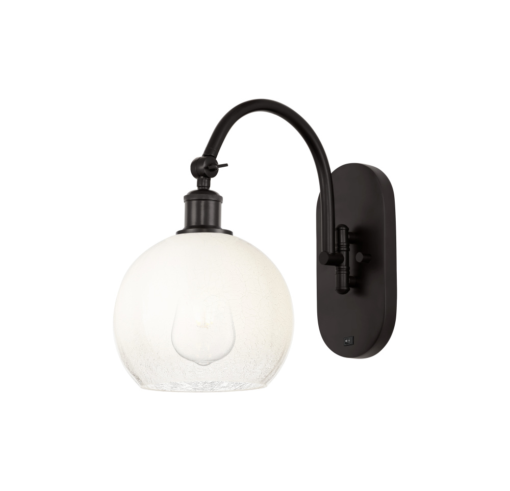 Brookhaven Globe - 1 Light - 8 inch - Oil Rubbed Bronze - Sconce