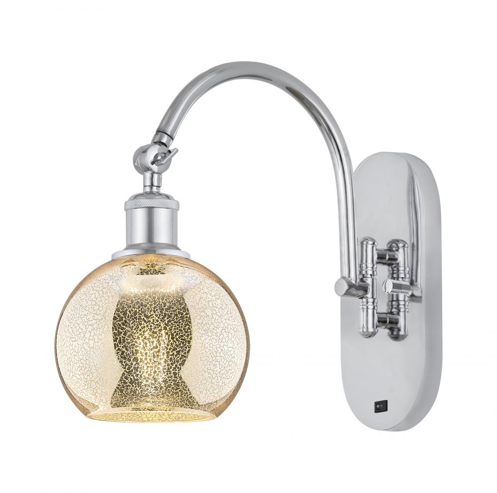 Athens - 1 Light - 6 inch - Polished Chrome - Sconce