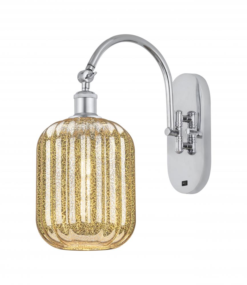 Preston Cylinder - 1 Light - 7 inch - Polished Chrome - Sconce