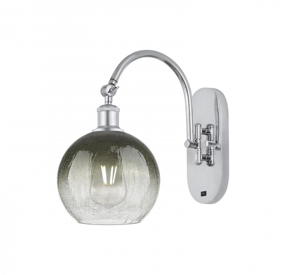 Brookhaven Globe - 1 Light - 8 inch - Polished Chrome - Sconce