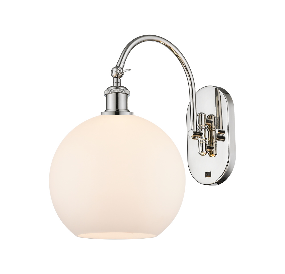 Athens - 1 Light - 10 inch - Polished Nickel - Adjustable - Sconce