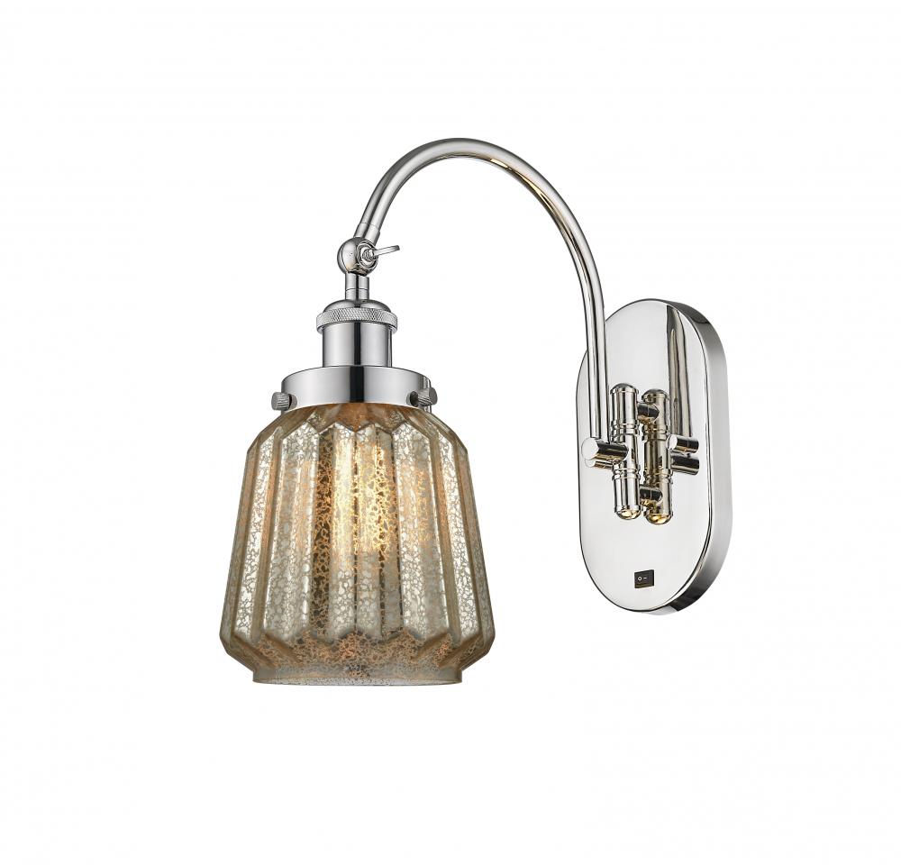 Chatham - 1 Light - 7 inch - Polished Nickel - Adjustable Swing Arm