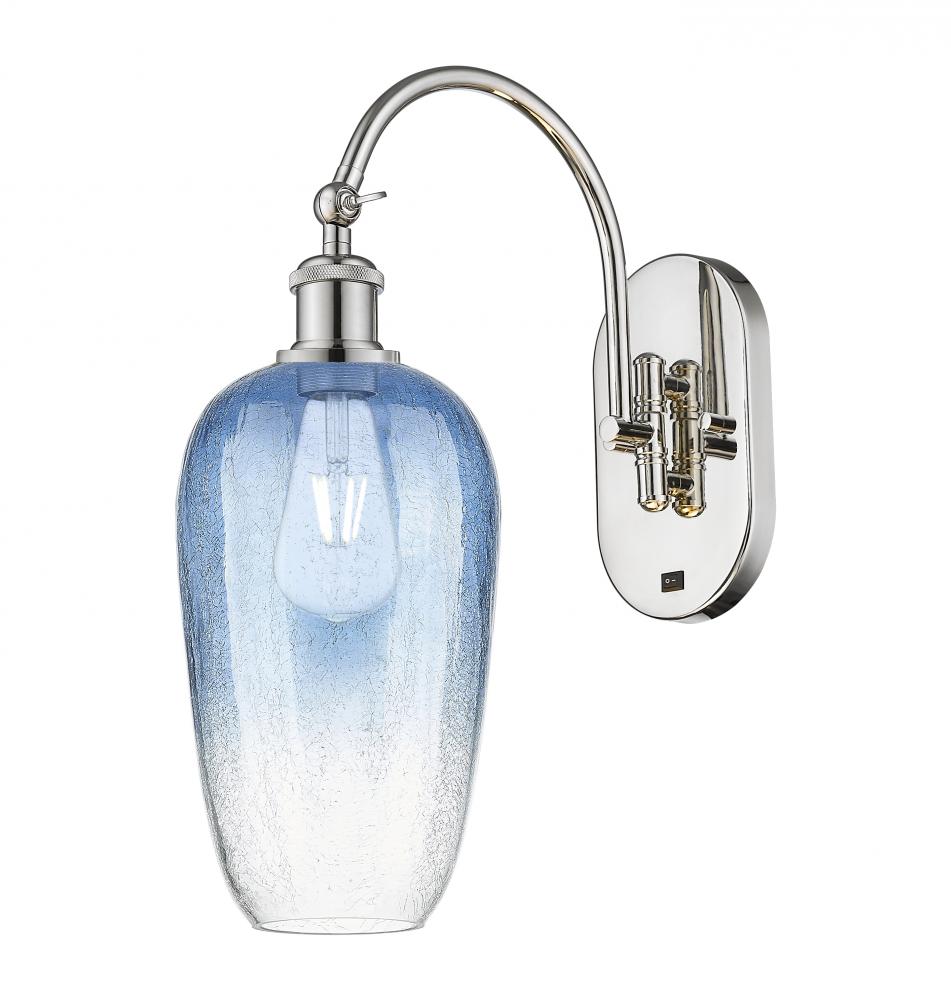 Brookhaven Flute - 1 Light - 7 inch - Polished Nickel - Sconce