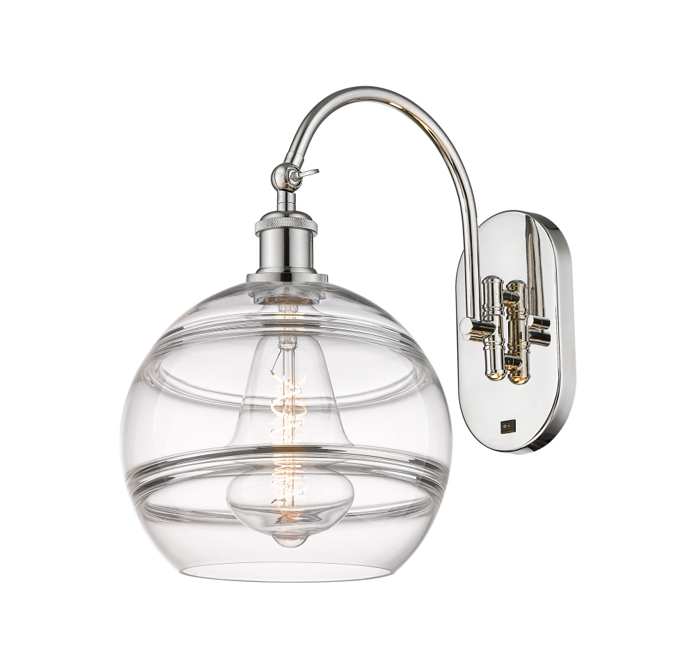 Rochester - 1 Light - 10 inch - Polished Nickel - Adjustable - Sconce