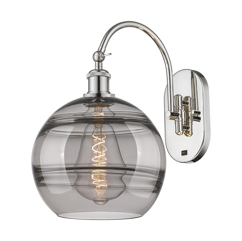 Rochester - 1 Light - 10 inch - Polished Nickel - Adjustable - Sconce