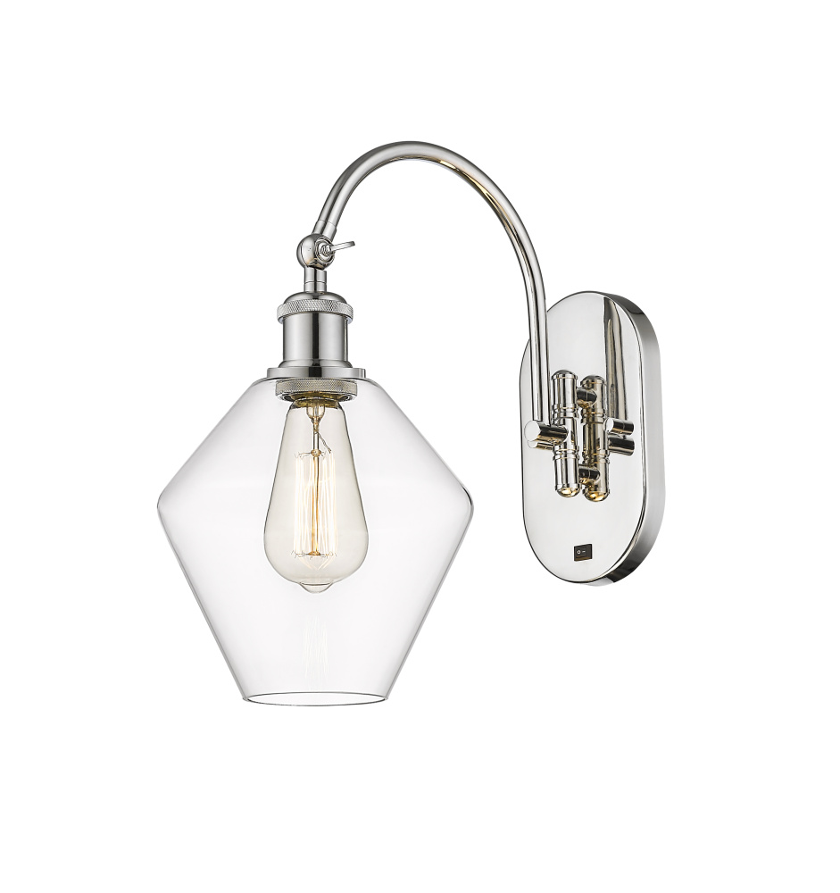 Cindyrella - 1 Light - 8 inch - Polished Nickel - Adjustable - Sconce