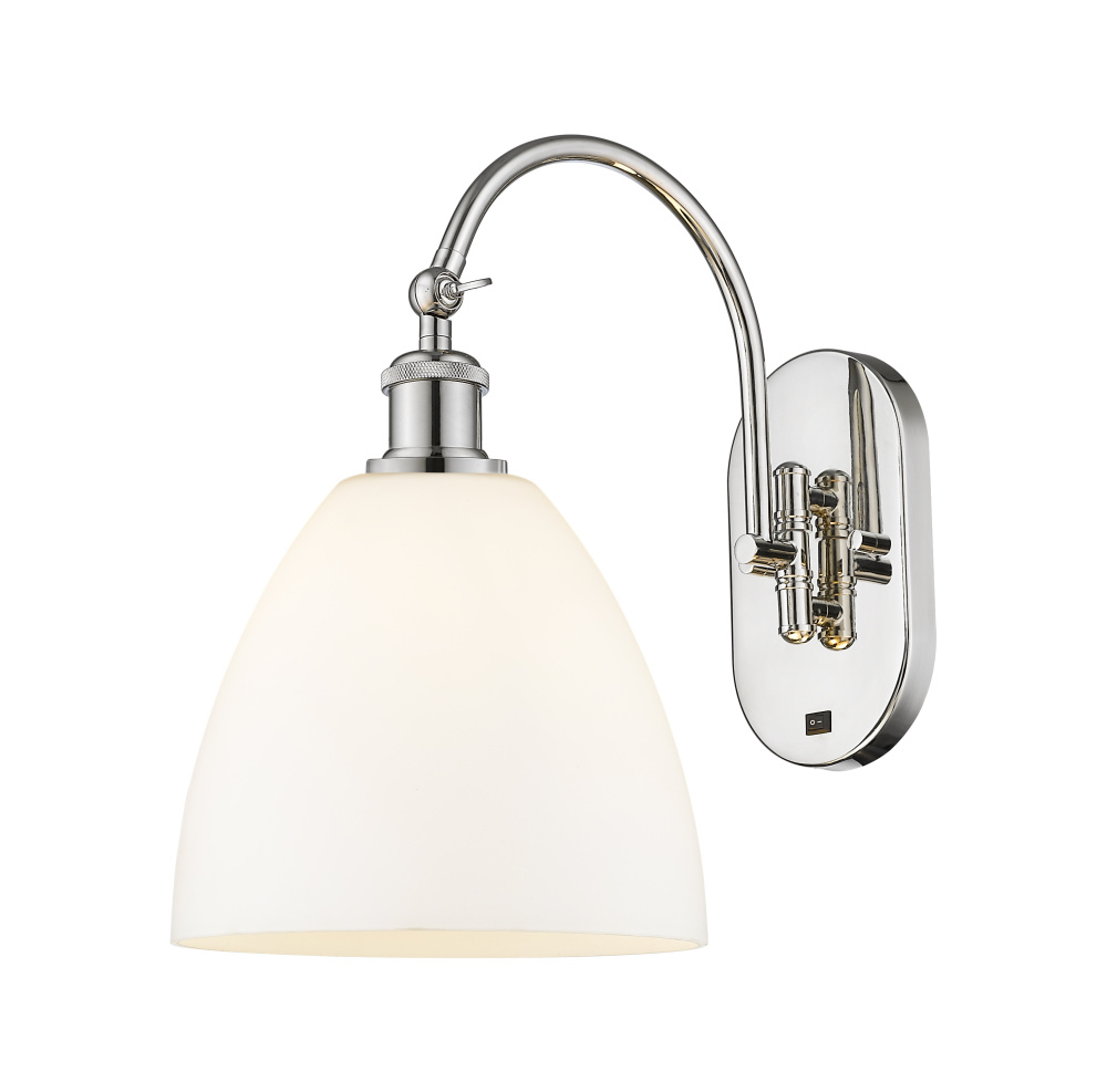 Bristol - 1 Light - 9 inch - Polished Nickel - Sconce