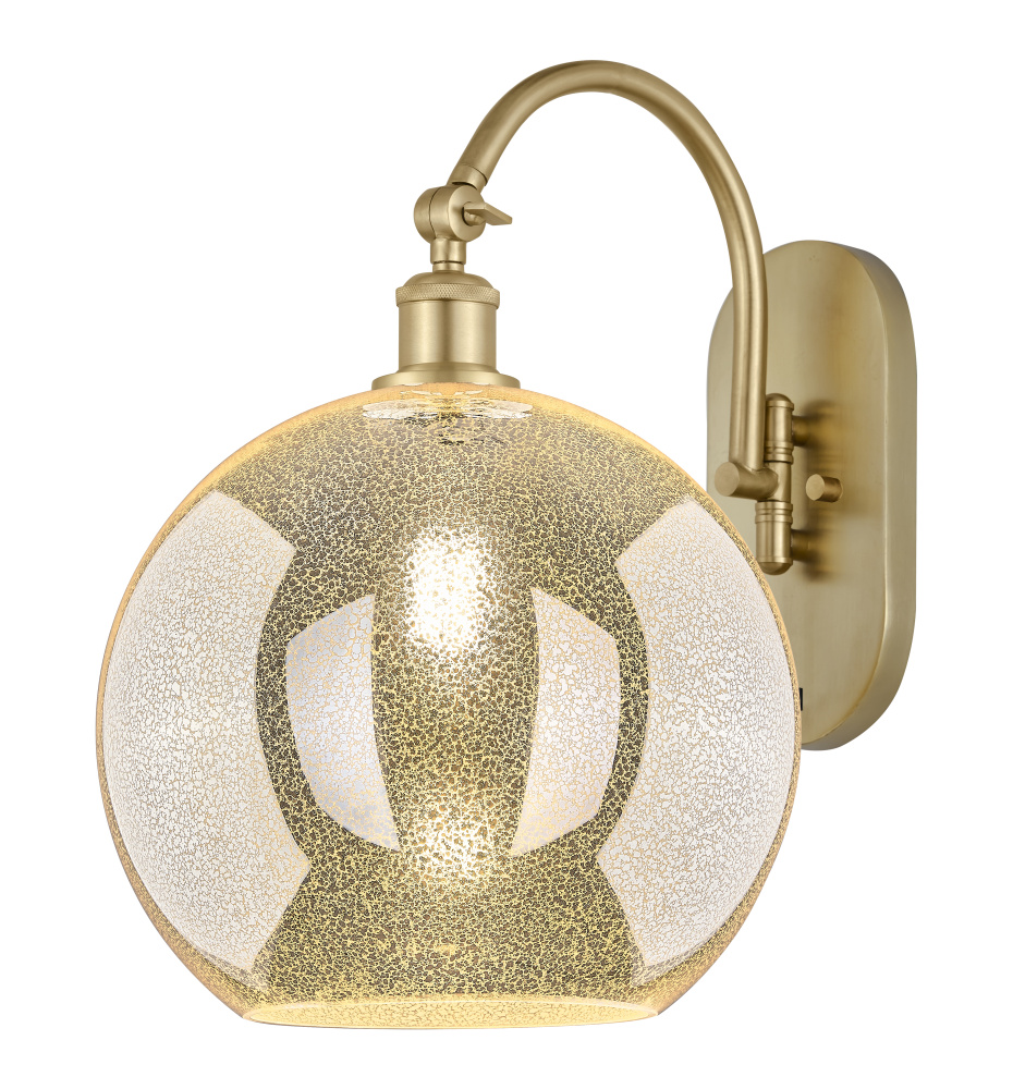 Athens - 1 Light - 12 inch - Satin Gold - Adjustable - Sconce