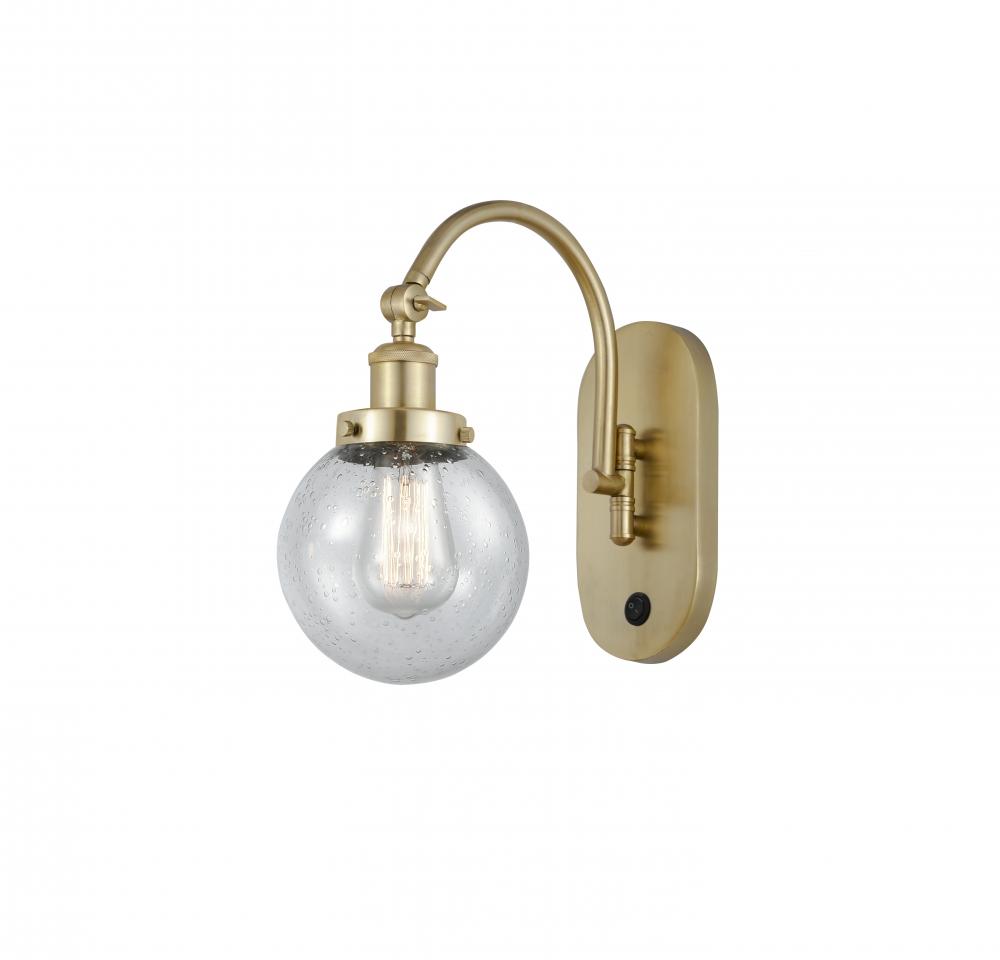 Beacon - 1 Light - 6 inch - Satin Gold - Adjustable Swing Arm