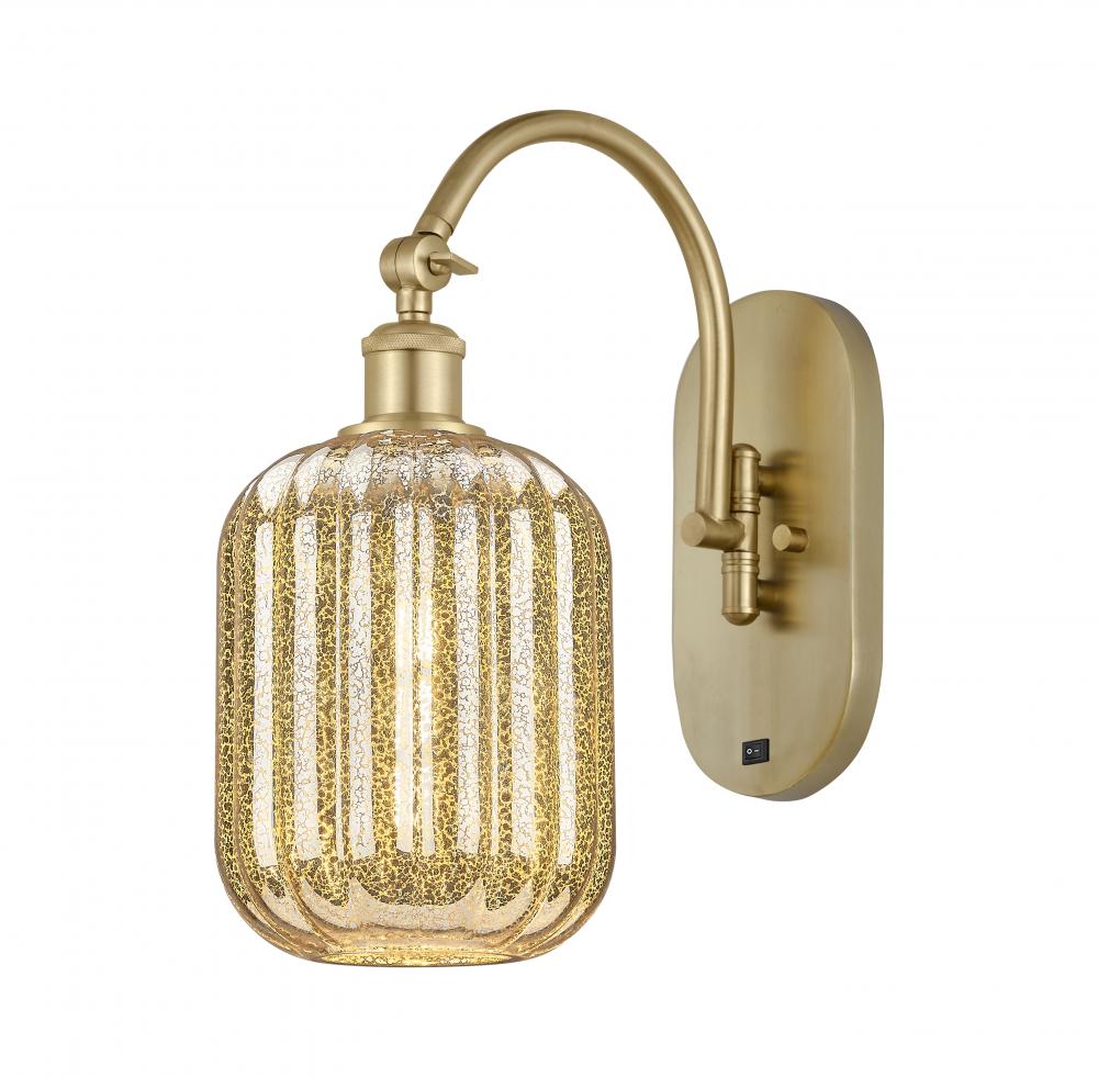 Preston Cylinder - 1 Light - 7 inch - Satin Gold - Sconce