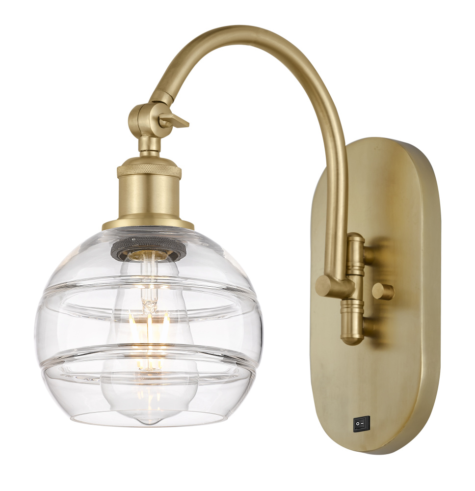 Rochester - 1 Light - 6 inch - Satin Gold - Adjustable - Sconce