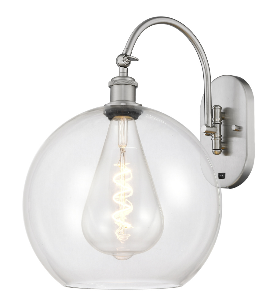 Athens - 1 Light - 12 inch - Brushed Satin Nickel - Adjustable - Sconce