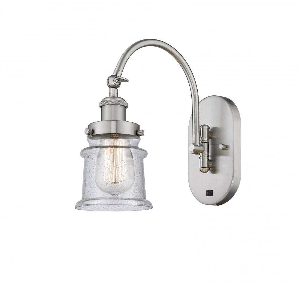 Canton - 1 Light - 7 inch - Brushed Satin Nickel - Adjustable Swing Arm