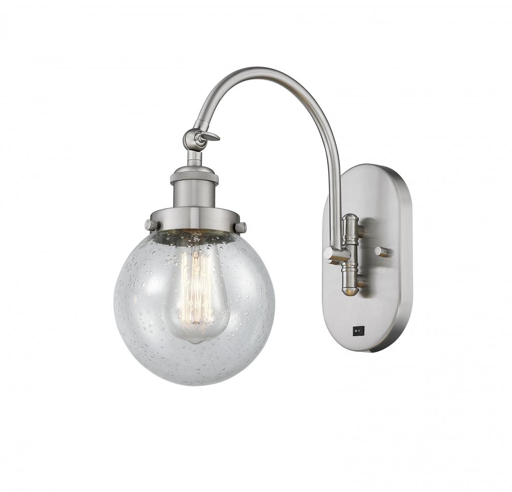 Beacon - 1 Light - 6 inch - Brushed Satin Nickel - Adjustable Swing Arm