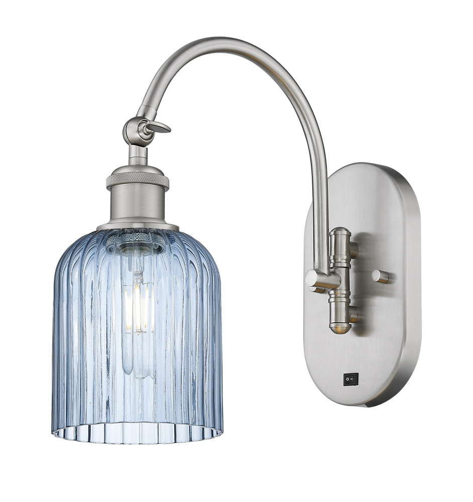 Bridal Veil - 1 Light - 5 inch - Brushed Satin Nickel - Sconce