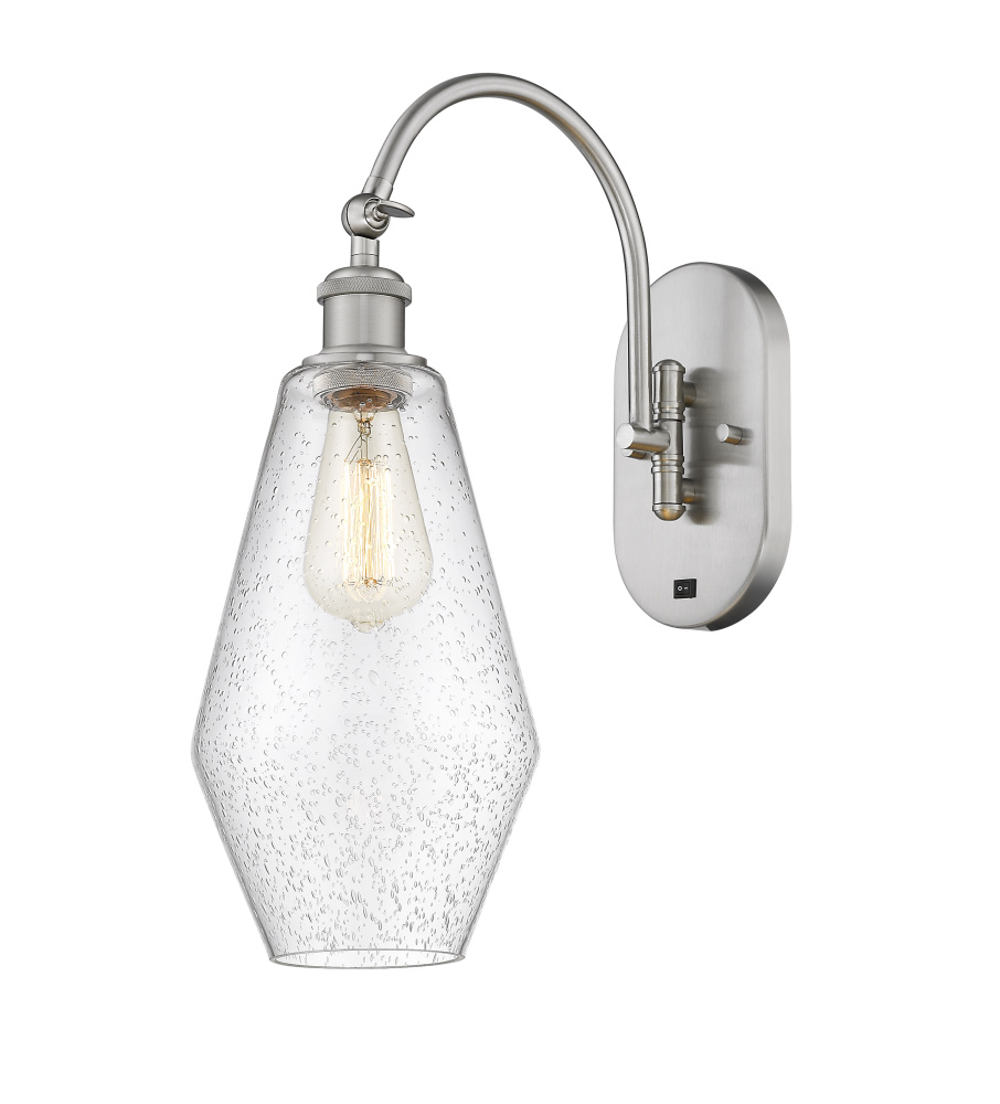 Cindyrella - 1 Light - 7 inch - Brushed Satin Nickel - Adjustable - Sconce