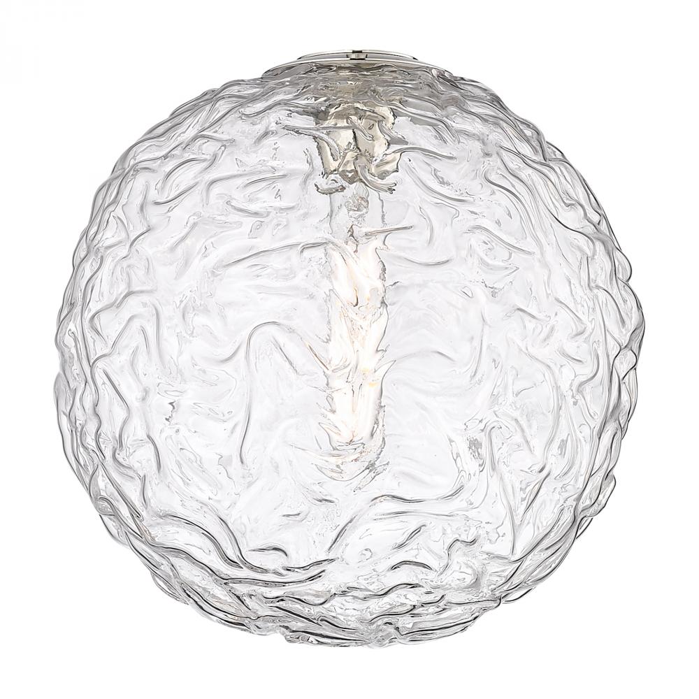 Barrington - 1 Light - 12 inch - Polished Nickel - Cord hung - Mini Pendant