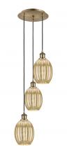 Innovations Lighting 113B-3P-AB-G459-6ME - Preston Bulb - 3 Light - 13 inch - Antique Brass - Cord Hung - Multi Pendant