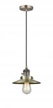 Innovations Lighting 201CSW-AB-M4-LED - Railroad - 1 Light - 8 inch - Antique Brass - Cord hung - Mini Pendant