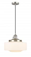 Innovations Lighting 201CSW-SN-G691-12 - Bridgeton - 1 Light - 16 inch - Brushed Satin Nickel - Cord hung - Mini Pendant