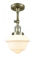 Innovations Lighting 201F-AB-G531-LED - Oxford - 1 Light - 7 inch - Antique Brass - Adjustable Semi-Flush Mount