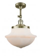 Innovations Lighting 201F-AB-G541-LED - Oxford - 1 Light - 12 inch - Antique Brass - Adjustable Semi-Flush Mount