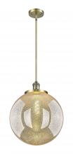 Innovations Lighting 201S-AB-G208-16 - Beacon - 1 Light - 16 inch - Antique Brass - Stem Hung - Pendant