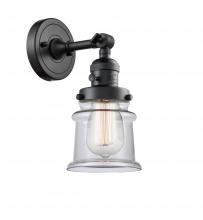 Innovations Lighting 203SW-BK-G182S - Canton - 1 Light - 5 inch - Matte Black - Adjustable Sconce