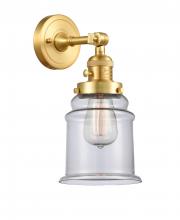 Innovations Lighting 203SW-SG-G182 - Canton - 1 Light - 7 inch - Satin Gold - Adjustable Sconce