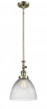 Innovations Lighting 206-AB-G222 - Seneca Falls - 1 Light - 10 inch - Antique Brass - Stem Hung - Adjustable Mini Pendant