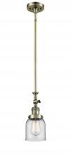 Innovations Lighting 206-AB-G52 - Bell - 1 Light - 5 inch - Antique Brass - Stem Hung - Adjustable Mini Pendant