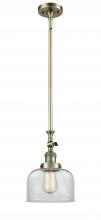 Innovations Lighting 206-AB-G72 - Bell - 1 Light - 8 inch - Antique Brass - Stem Hung - Adjustable Mini Pendant