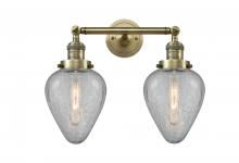 Innovations Lighting 208-AB-G165-LED - Geneseo - 2 Light - 17 inch - Antique Brass - Adjustable Bath Vanity Light