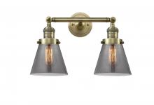 Innovations Lighting 208-AB-G63-LED - Cone - 2 Light - 16 inch - Antique Brass - Adjustable Bath Vanity Light
