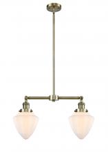 Innovations Lighting 209-AB-G661-7-LED - Bullet - 2 Light - 24 inch - Antique Brass - Stem Hung - Adjustable Island Light