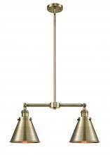 Innovations Lighting 209-AB-M13-AB-LED - Appalachian - 2 Light - 23 inch - Antique Brass - Stem Hung - Adjustable Island Light