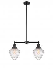 Innovations Lighting 209-BK-G664-7 - Bullet - 2 Light - 24 inch - Matte Black - Stem Hung - Adjustable Island Light