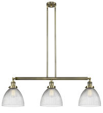 Innovations Lighting 213-AB-G222 - Seneca Falls - 3 Light - 39 inch - Antique Brass - Stem Hung - Adjustable Island Light