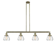 Innovations Lighting 214-AB-G172-LED - Fulton - 4 Light - 51 inch - Antique Brass - Stem Hung - Adjustable Island Light