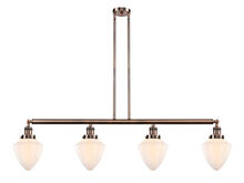 Innovations Lighting 214-AC-G661-7 - Bullet - 4 Light - 50 inch - Antique Copper - Stem Hung - Island Light