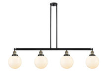 Innovations Lighting 214-BAB-G201-8 - Beacon - 4 Light - 53 inch - Black Antique Brass - Stem Hung - Adjustable Island Light
