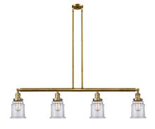 Innovations Lighting 214-BB-G182 - Canton - 4 Light - 51 inch - Brushed Brass - Stem Hung - Adjustable Island Light