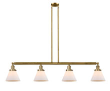 Innovations Lighting 214-BB-G41 - Cone - 4 Light - 52 inch - Brushed Brass - Stem Hung - Adjustable Island Light